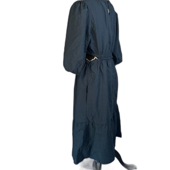 Isabel by Ingrid + Isabel Blue Cut Out Waist Sides Midi Maternity Dress Size XS - Picture 14 of 16